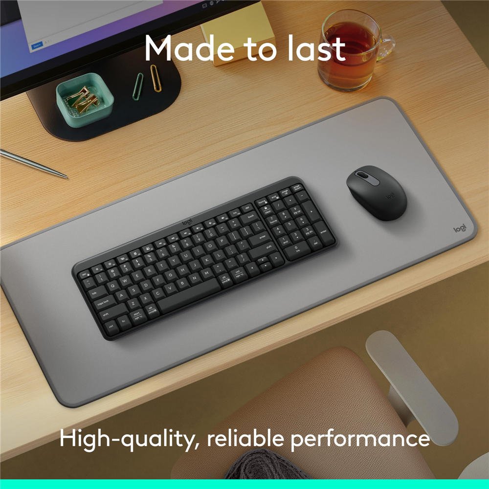 K250 Bluetooth Keyboard with Numpad, Easy Connectivity, Compact Wireless Keyboard Made with Recycled Plastic, Spill-Resistant, Comfortable Keys - Windows/MacOS - Graphite - Image 4