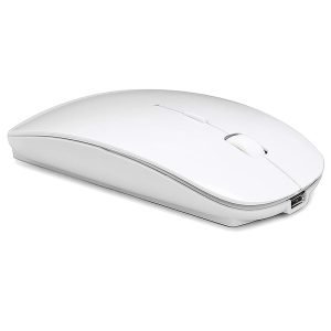 Bluetooth Wireless Mouse for Laptop mac MacBook ipad MacBook air MacBook pro pc Desktop Computer Windows Chromebook Notebook (Silver)